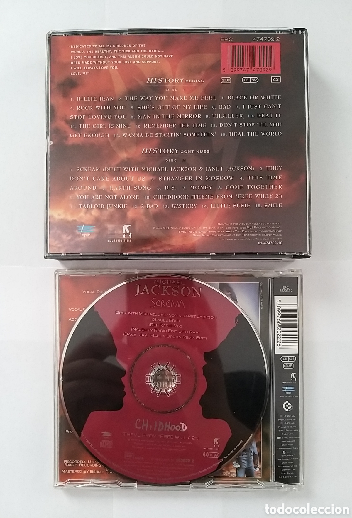 CDs de m&uacute;sica: MICHAEL JACKSON - HISTORY + SCREAM - 3 CD SET - Foto 2