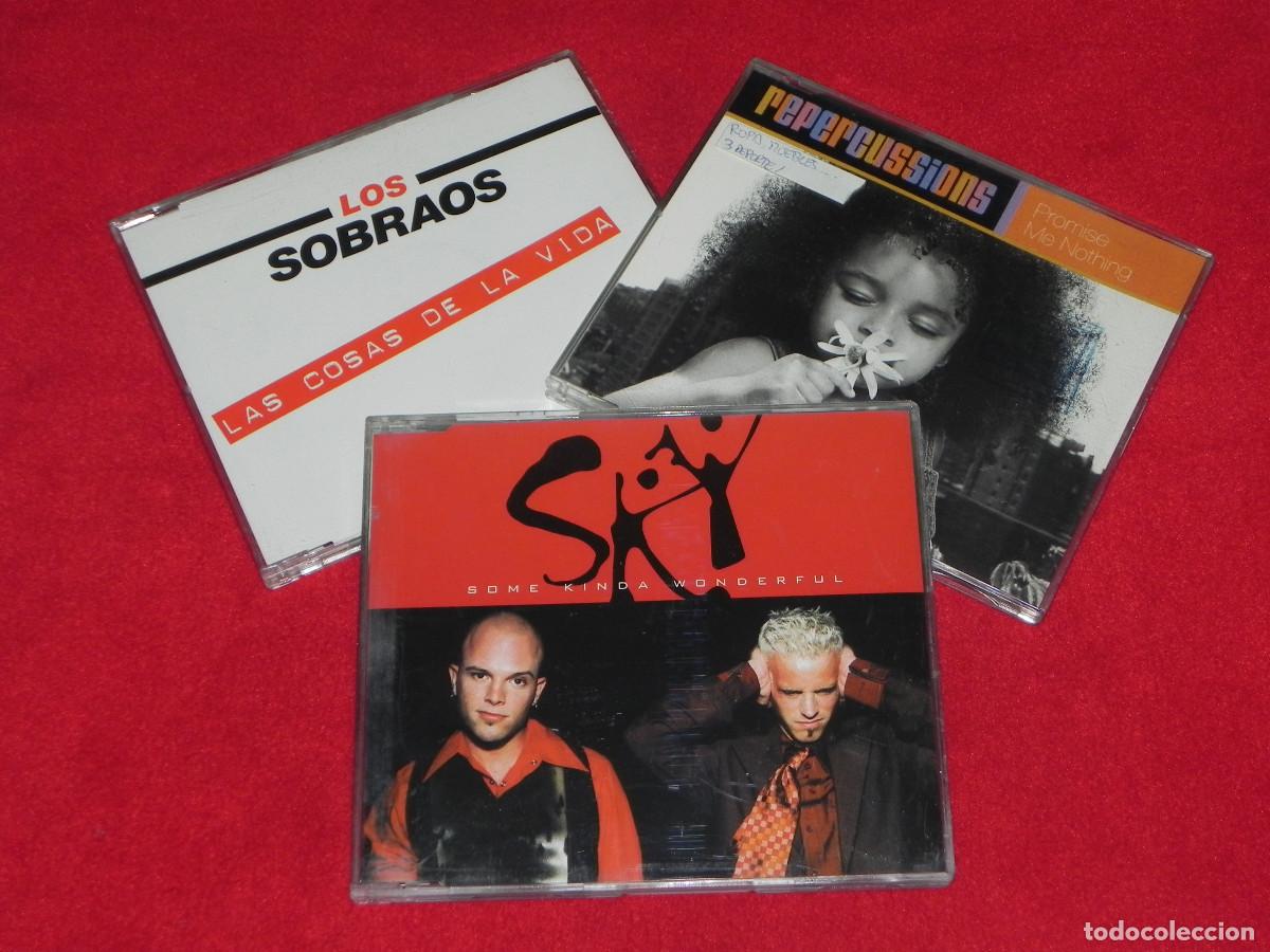 CDs de m&uacute;sica: 3 CD&acute;s Singles Originales (SKY, PEPERCUSSIONS y LOS SOBRAOS). - Foto 1