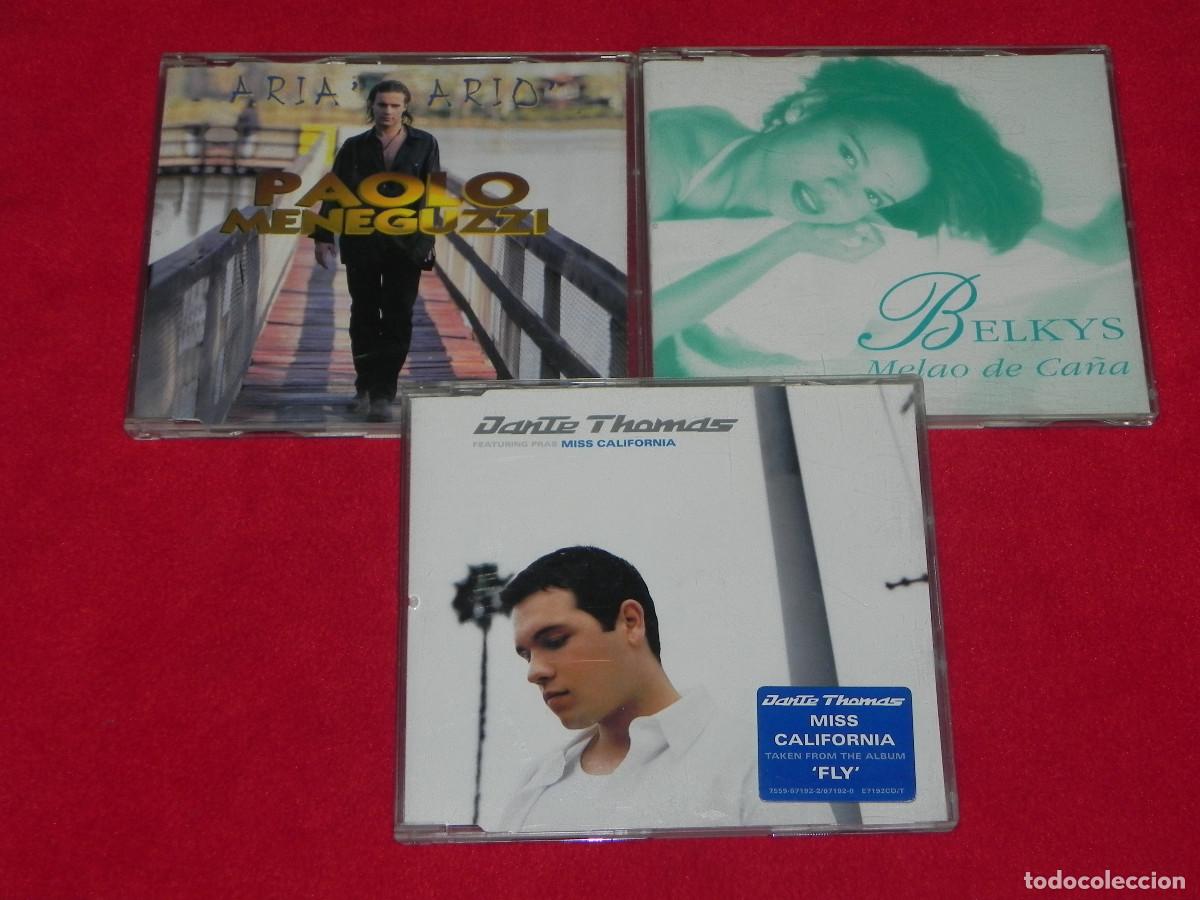 CD de M&uacute;sica: 3 CD&acute;s Singles Originales (Dante Thomas, Belkys y Paolo Meneguzzi).