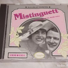 CDs de Música: MISTINGUETT / L'IMPÉRATRICE DU MUSIC-HALL / SUCCÉS ET RARETÉS / CD-26 TEMAS / IMPECABLE