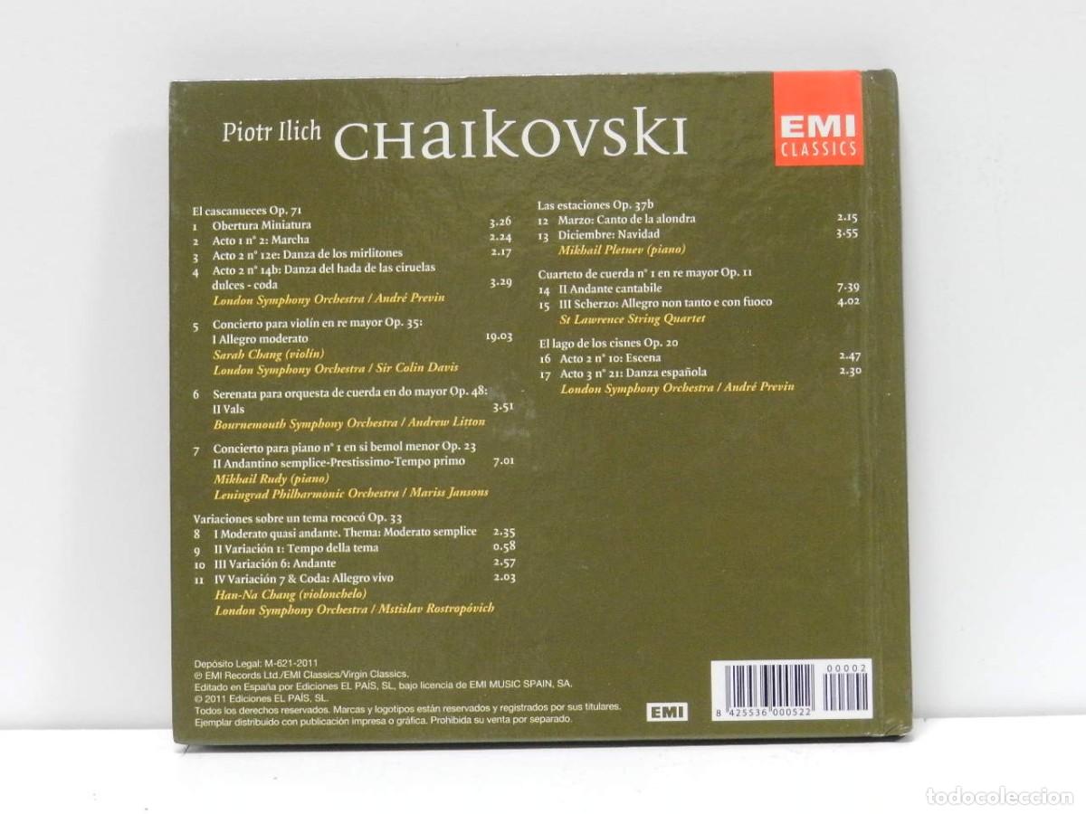 CDs de m&uacute;sica: DISCO CD. Pyotr Ilyich Tchaikovsky &ndash; Compilaci&oacute;n. COMPACT DISC. - Foto 2