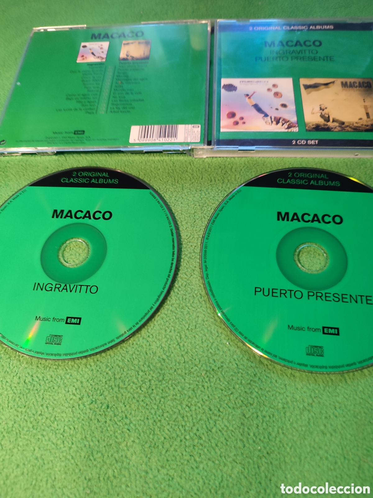 CDs de m&uacute;sica: Macaco - Ingravitto / Puerto presente 2 cds - Foto 2