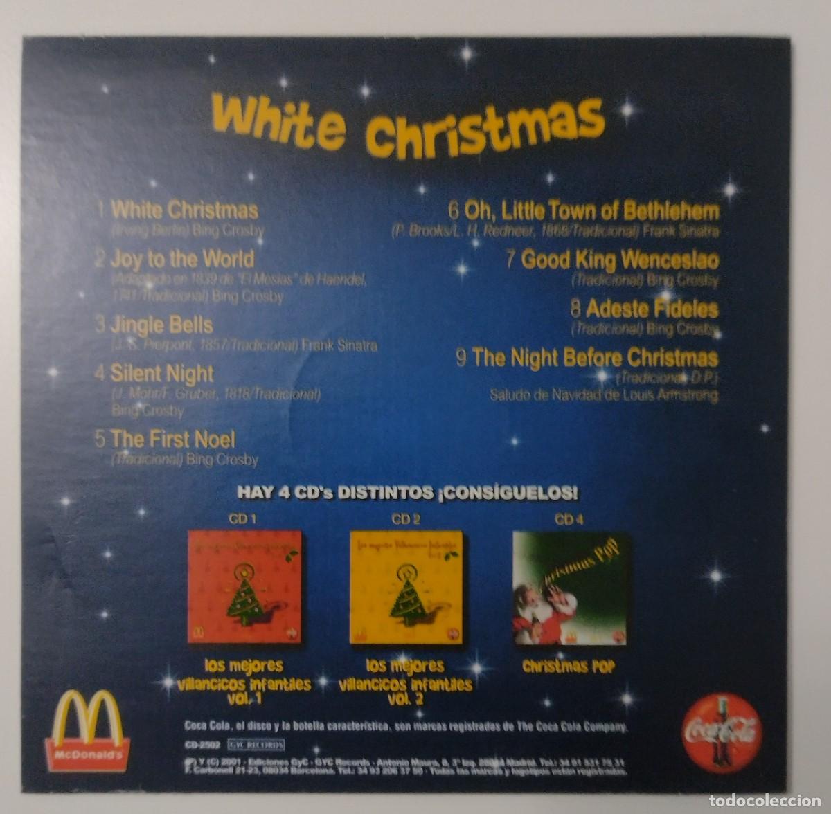 CDs de m&uacute;sica: &rdquo;White Christmas&rdquo; CD 3. Coca-Cola. Mcdonalds (2003). - Foto 2