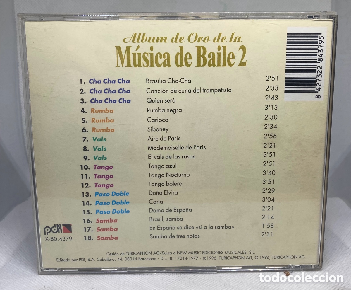CDs de m&uacute;sica: M&Uacute;SICA DE BAILE 2 COMO NUEVO - Foto 2