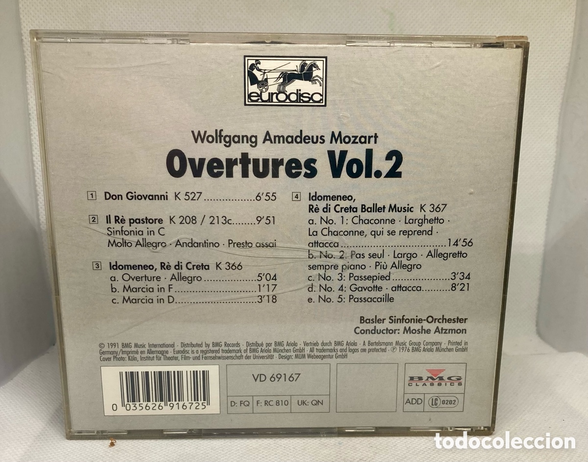 CDs de m&uacute;sica: MOZART overtures - Foto 2