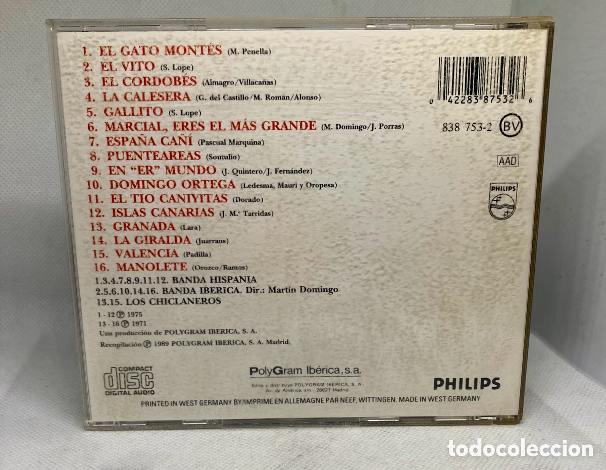 CDs de m&uacute;sica: SU MAJESTAD EL PASODOBLE - Foto 2