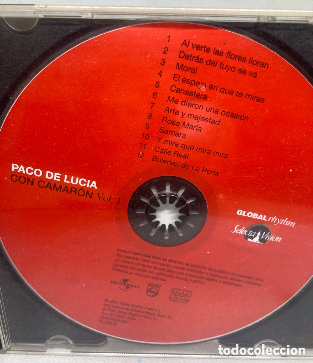 CDs de m&uacute;sica: PACO DE LUC&Iacute;A CON CAMAR&Oacute;N VOL 1 - Foto 2