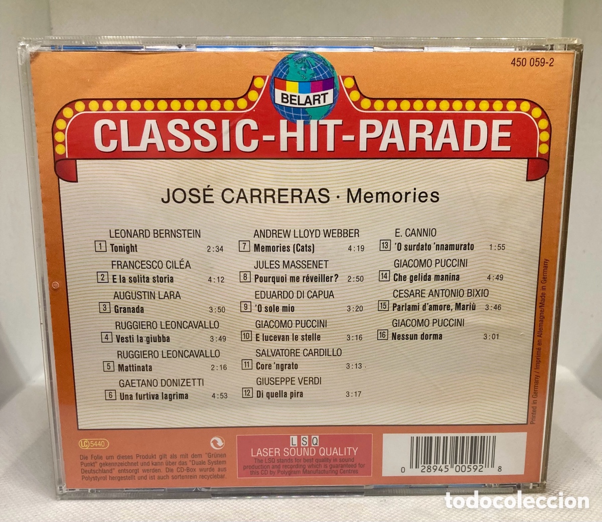 CDs de m&uacute;sica: JOSE CARRERAS - Foto 2