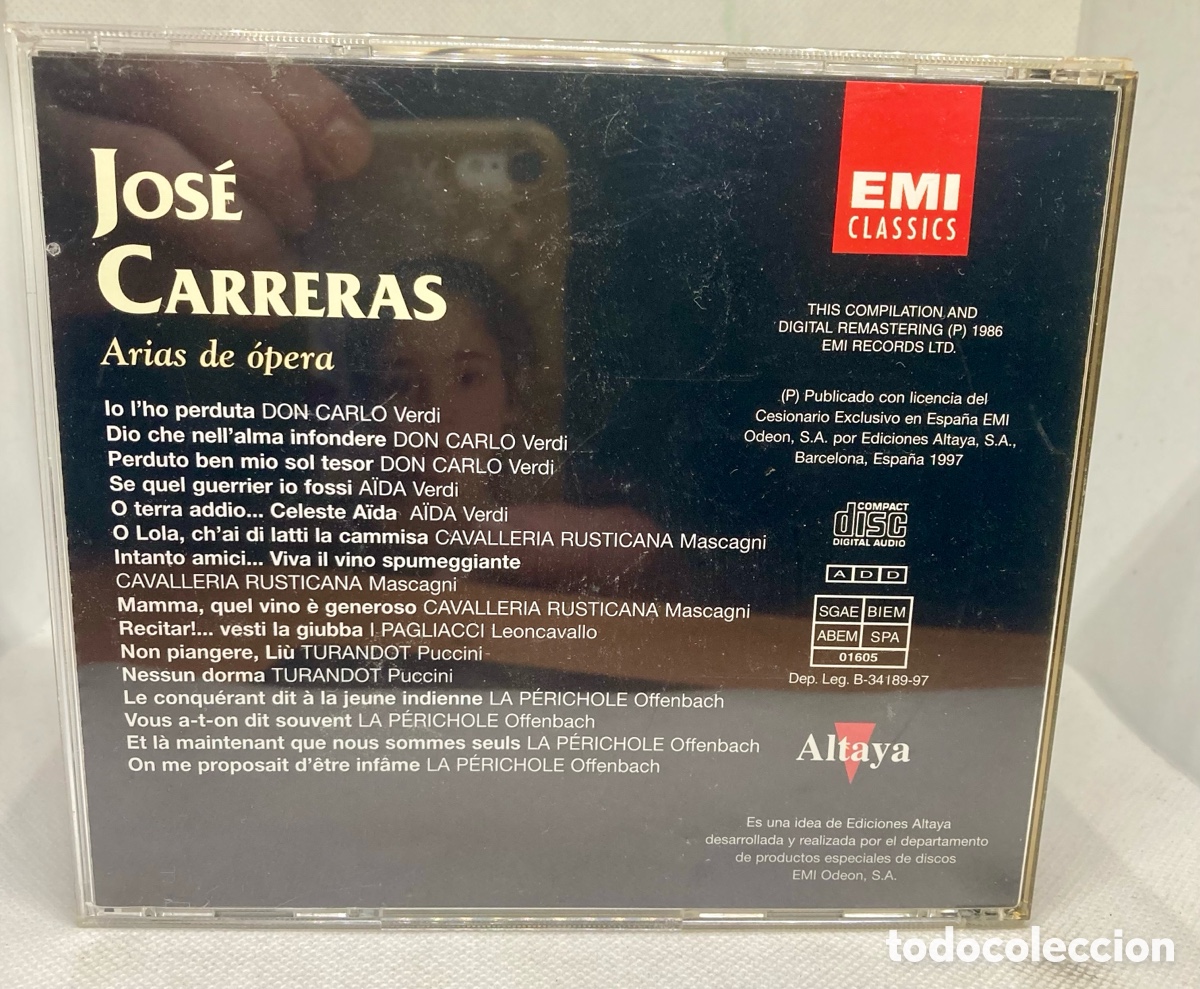 CDs de m&uacute;sica: JOSE CARRERAS - Foto 2