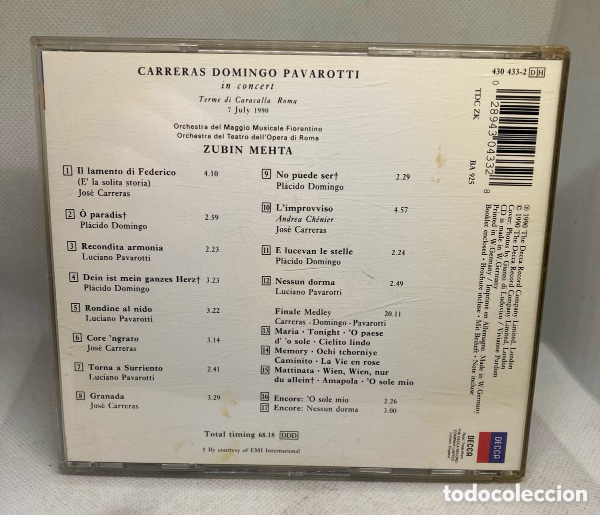 CDs de m&uacute;sica: LOS 3 TENORES - Foto 2