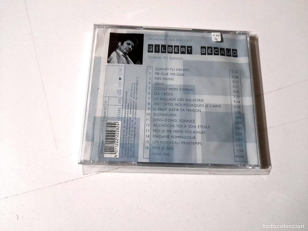 CDs de m&uacute;sica: GILBERT BECAUD &rdquo;QUAND TU DANSES&rdquo; CD 16 TRACKS COMO NUEVO - Foto 2
