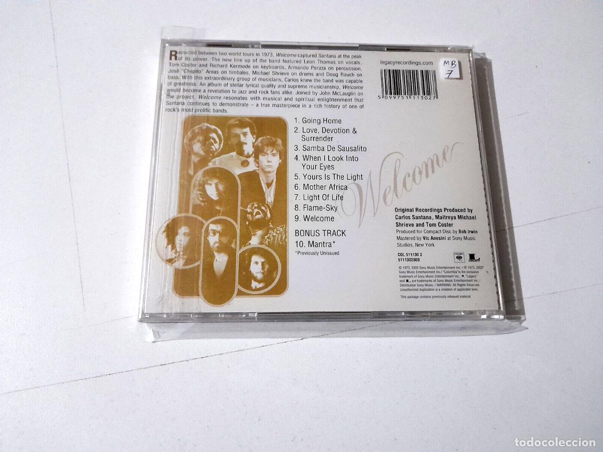 CDs de m&uacute;sica: SANTANA &rdquo;WELCOME&rdquo; CD 10 TRACKS - Foto 2