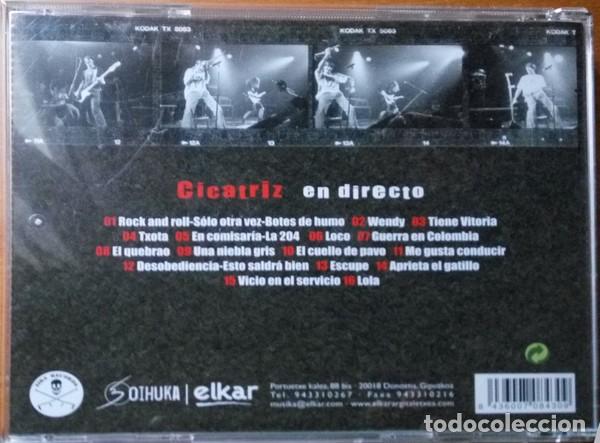 CDs de m&uacute;sica: Cicatriz &ndash; En Directo - CD - 2011 - Elkar &lrm;&ndash; PC375 - Foto 2