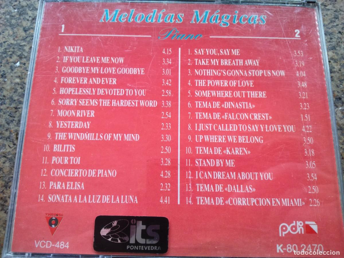 CDs de m&uacute;sica: DOBLE CD -- MELODIAS MAGICAS -- PIANO -- - Foto 2