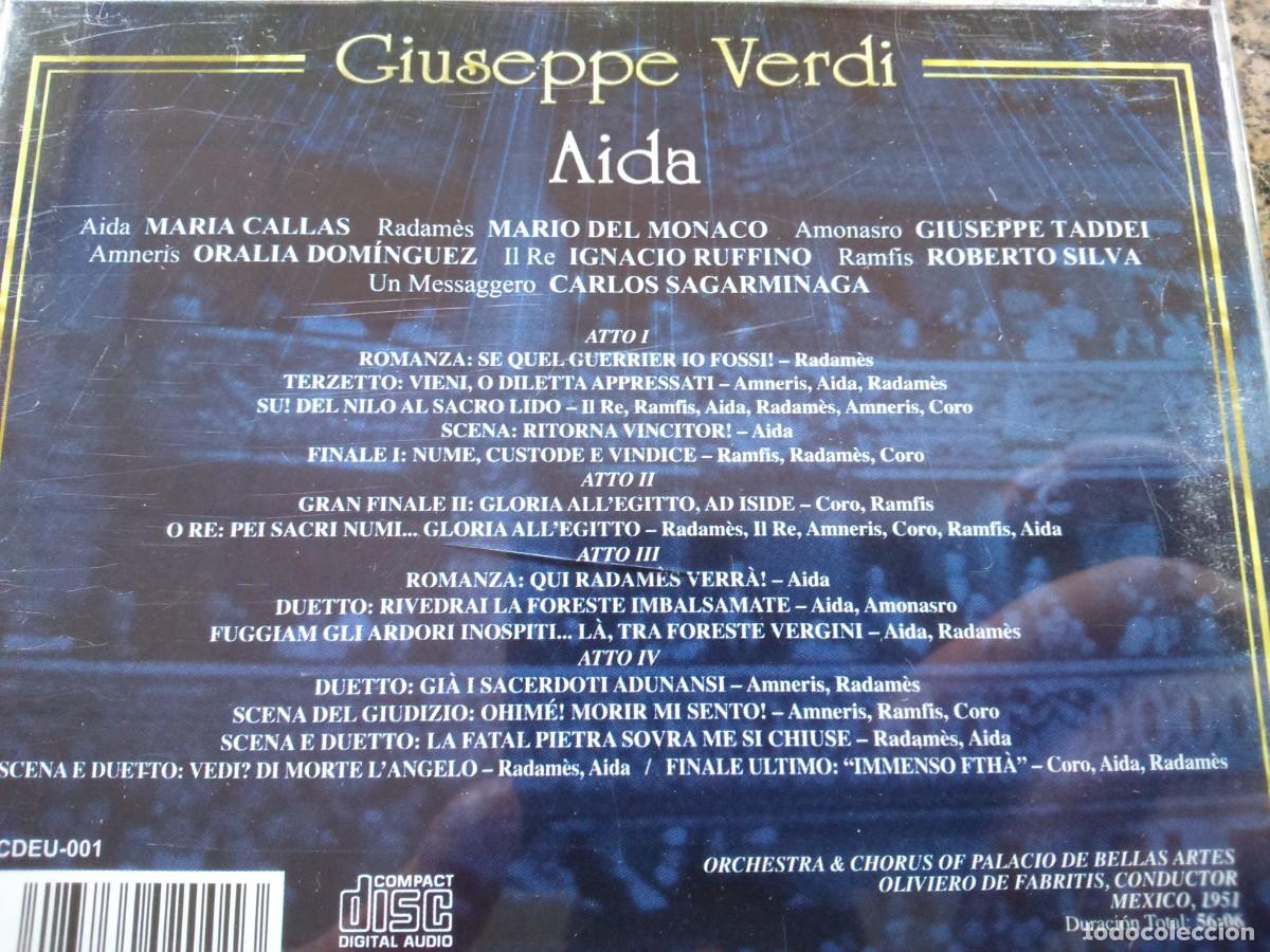 CDs de m&uacute;sica: CD -- GIUSEPPE VERDI -- AIDA -- - Foto 2