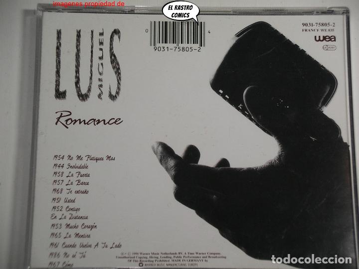 CDs de m&uacute;sica: Luis Miguel, Romance, CD Warner, 1991 - Foto 2