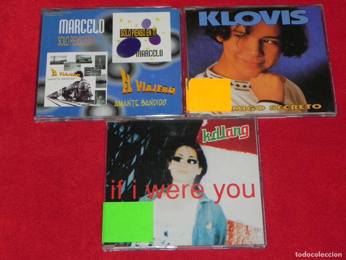 CDs de m&uacute;sica: 3 CD&acute;s Singles Originales (K.D. Lang, KLOVIS y MARCELO). - Foto 1