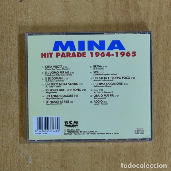 CDs de m&uacute;sica: MINA - HIT PARADE 1964 / 65 - CD - Foto 2