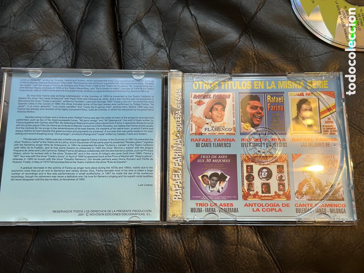 CDs de m&uacute;sica: Rafael Farina, solera gitana CD - Foto 4