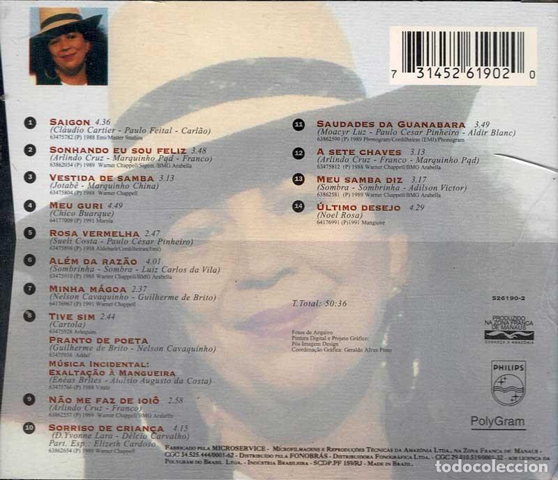 CDs de m&uacute;sica: Beth Carvalho - 14 Sucessos. CD - Foto 2