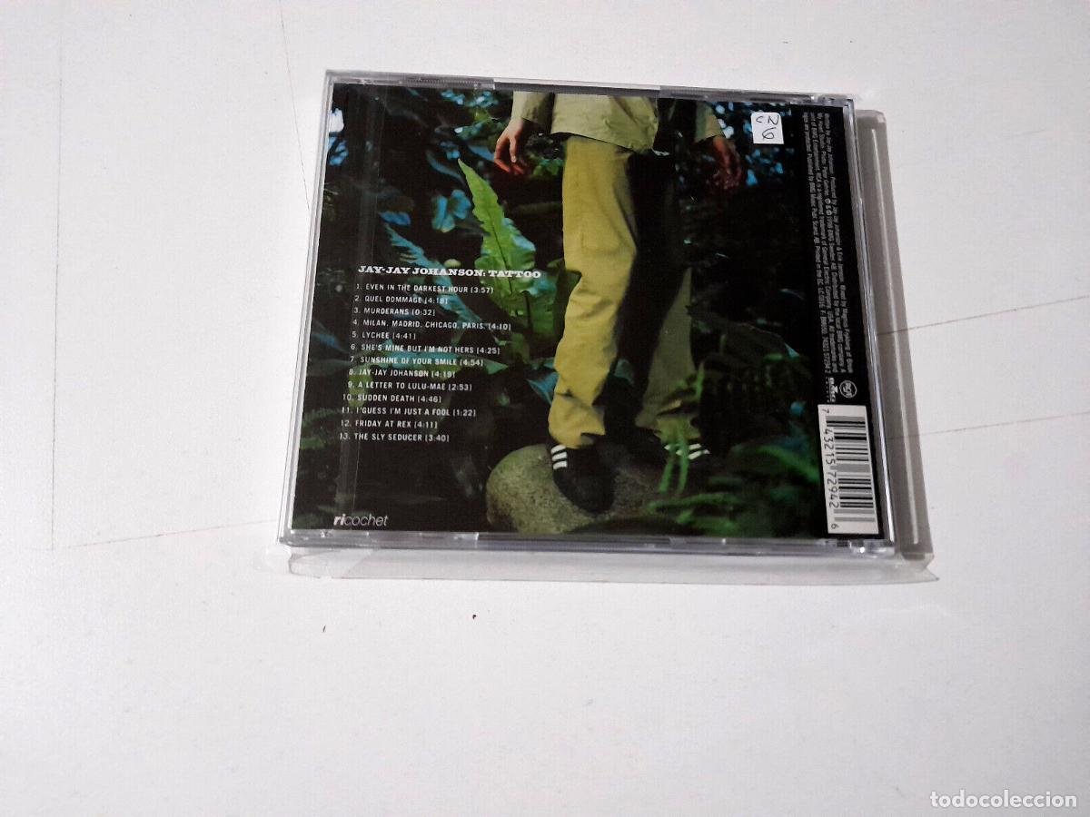 CDs de m&uacute;sica: JAY-JAY JOHANSON &rdquo;TATTOO&rdquo; CD 13 TRACKS COMO NUEVO - Foto 2