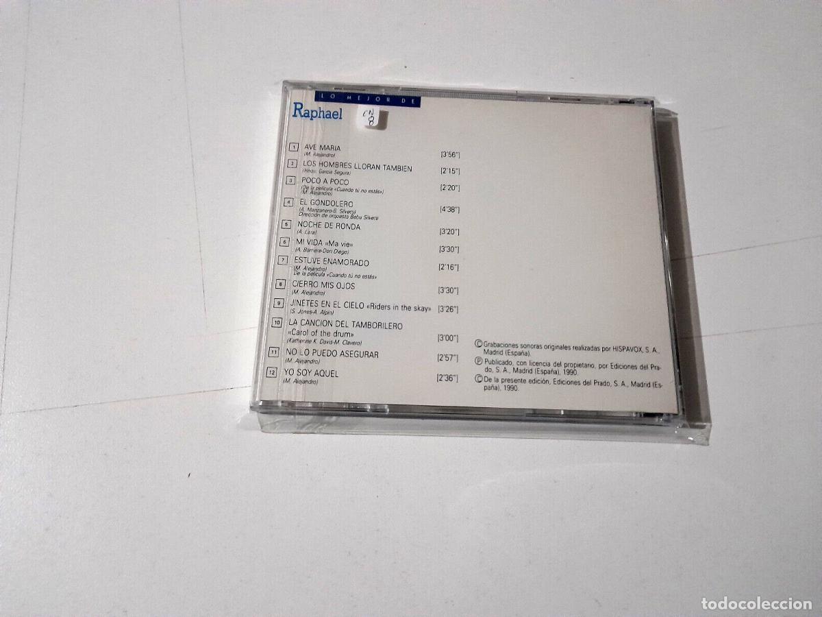 CDs de m&uacute;sica: RAPHAEL &rdquo;LO MEJOR DE RAPHAEL&rdquo; CD 12 TRACKS COMO NUEVO - Foto 2