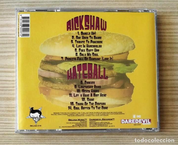 CDs de m&uacute;sica: RICKSHAW / HATEBALL - SPLIT CD - PUNK ROCK - Foto 2