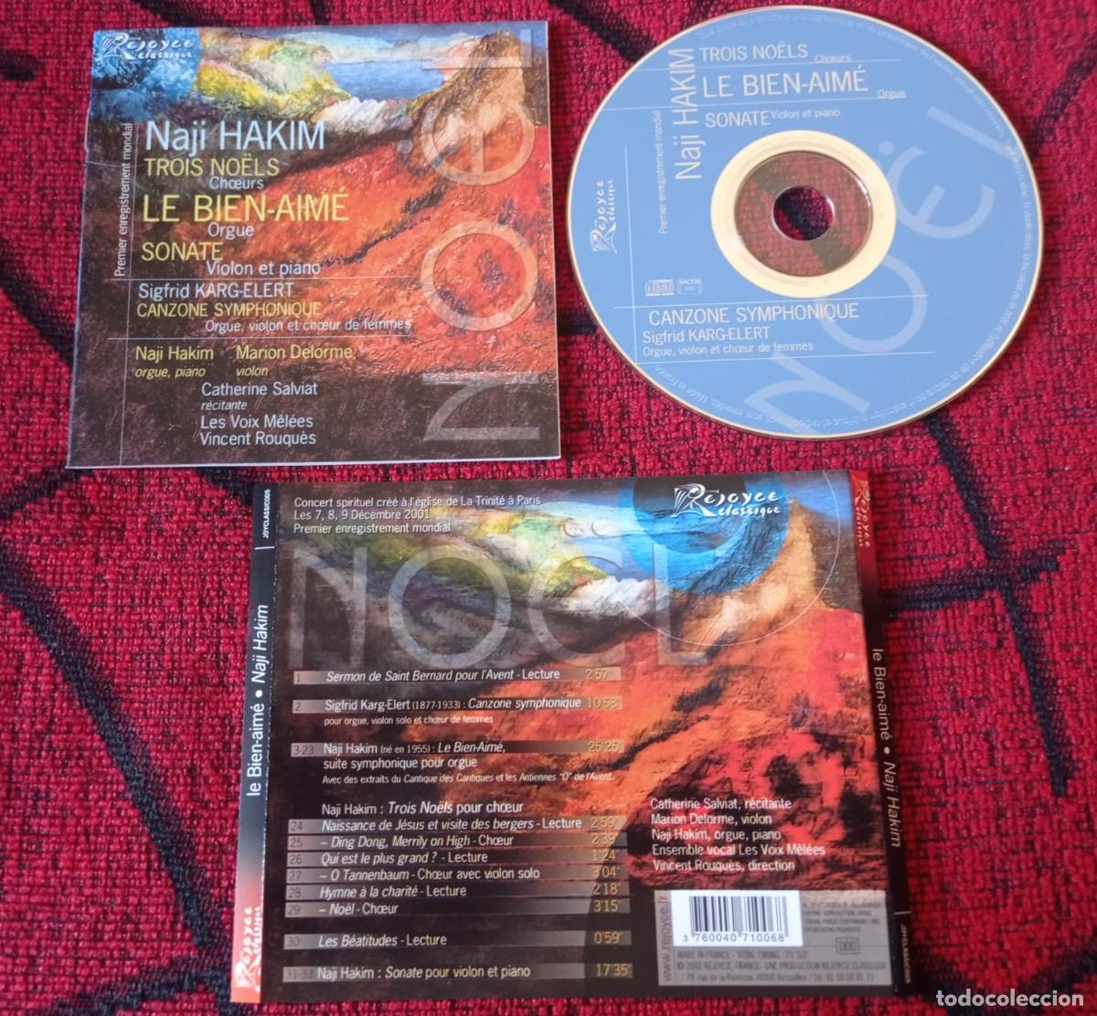 CDs de m&uacute;sica: NAJI HAKIM - SIGFRID KARG-ELERT - TROIS NO&Euml;LS ** Le Bien-Aim&eacute; ** CD ORIGINAL FRANCIA 2002