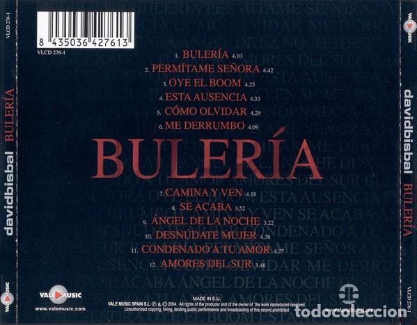 CDs de m&uacute;sica: David Bisbal &ndash; Buler&iacute;a-SPAIN-2004-CD - Foto 2