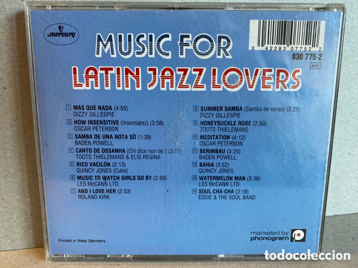 CDs de m&uacute;sica: Various - Music For Latin Jazz Lovers (CD, Comp) - Foto 2