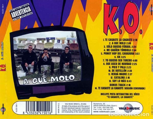 CDs de m&uacute;sica: K.O.&ndash; A Que Molo-SPAIN-2002-CD - Foto 2