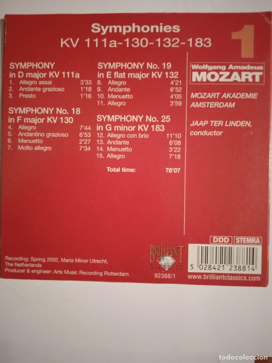CDs de m&uacute;sica: CD MOZARD SINFONIAS - Foto 2