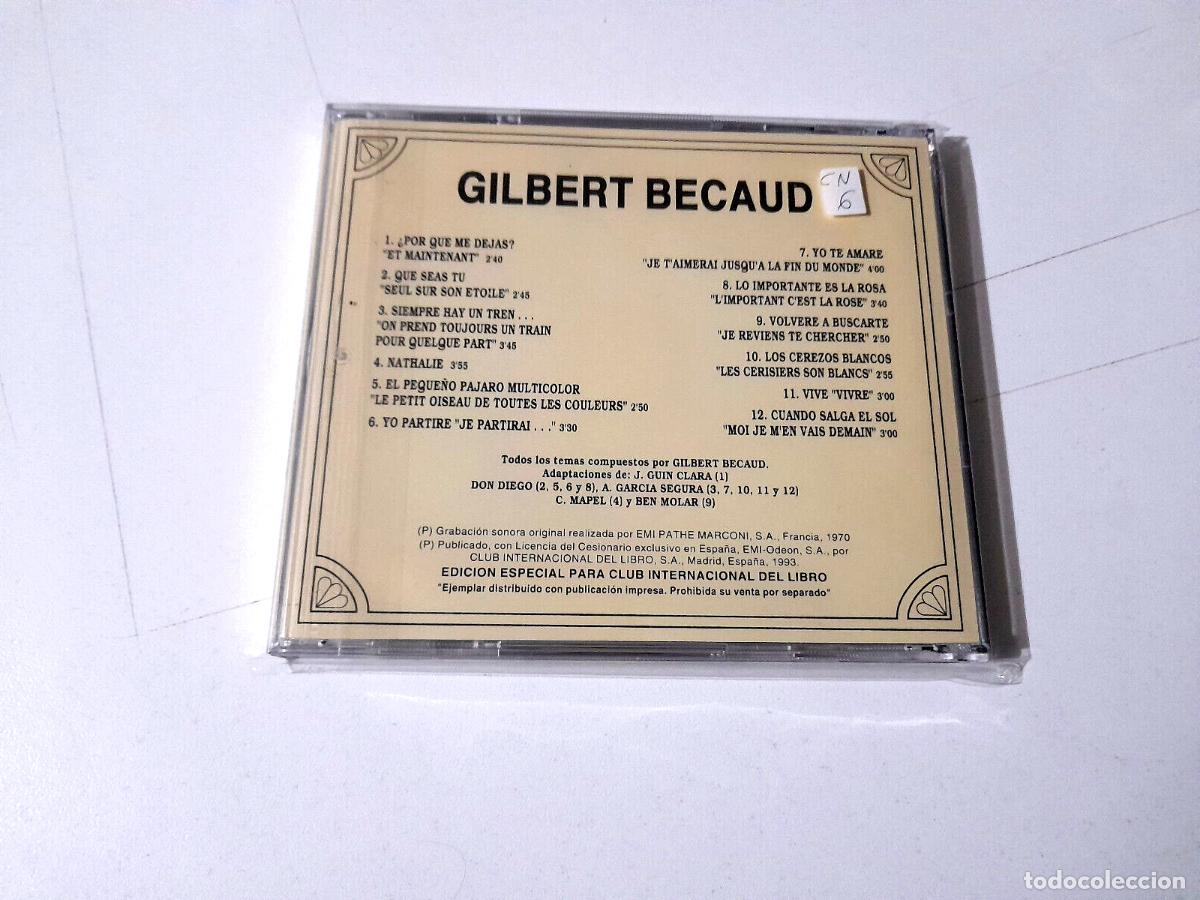 CDs de m&uacute;sica: GILBERT BECAUD &rdquo;LOS 60 DE LOS 60&rdquo; CD 12 TRACKS COMO NUEVO - Foto 2