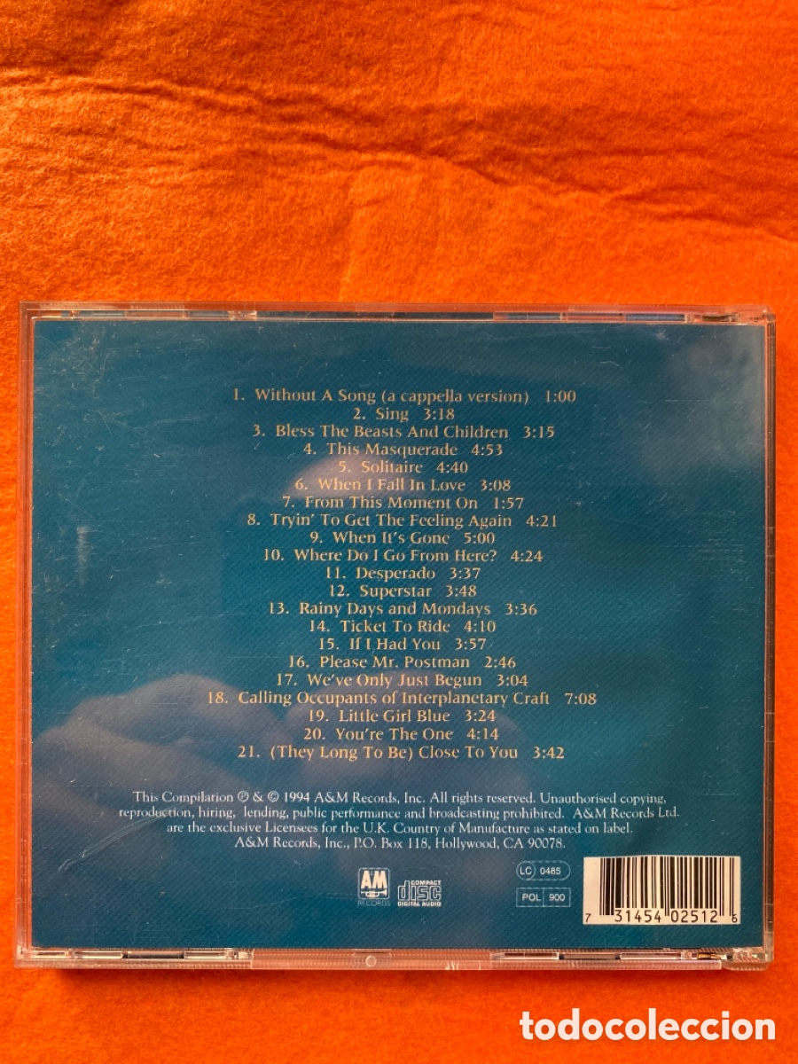 CDs de m&uacute;sica: The carpenters 25 th anniversary - Foto 2