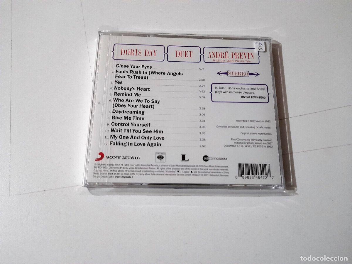 CDs de m&uacute;sica: DORIS DAY & ANDRE PREVIN &rdquo;DUET&rdquo; CD 12 TRACKS COMO NUEVO - Foto 2