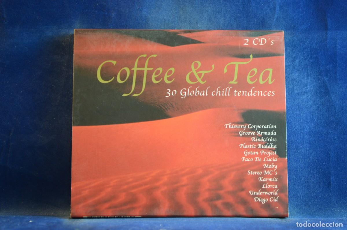 CDs de m&uacute;sica: VARIOUS - COFFEE & TEA (30 GLOBAL CHILL TENDENCES) - 2 CD - Foto 1