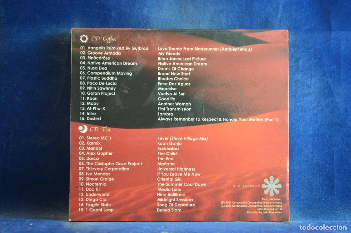 CDs de m&uacute;sica: VARIOUS - COFFEE & TEA (30 GLOBAL CHILL TENDENCES) - 2 CD - Foto 2