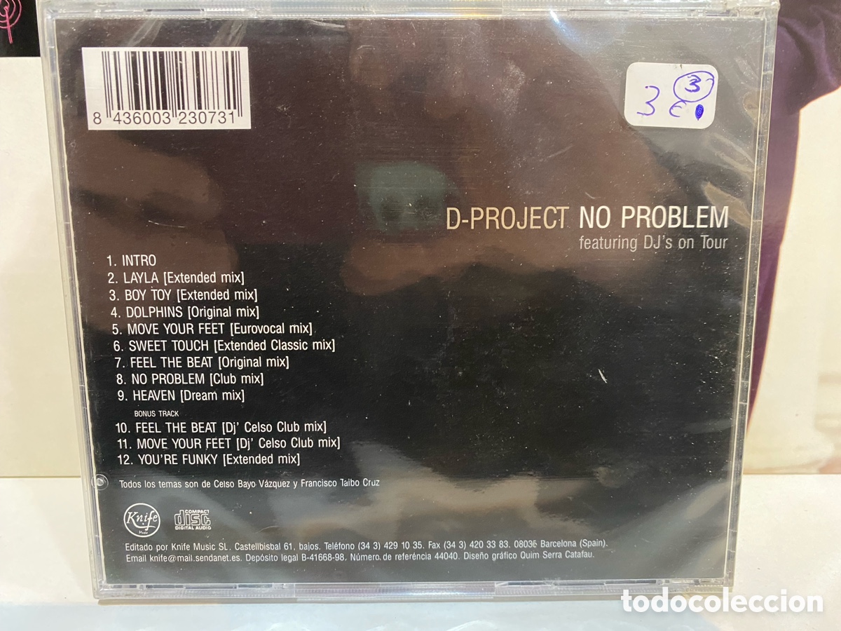 CDs de m&uacute;sica: D-Project - No Problem (Featuring Djs On Tour) (CD, Album) *Precintado* - Foto 2