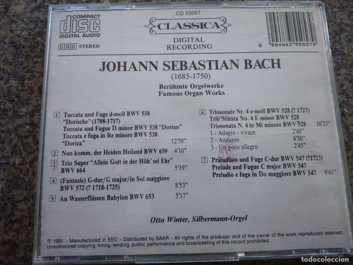 CDs de m&uacute;sica: CD -- BACH -- BERUHMTE ORGELWERKE -- - Foto 2