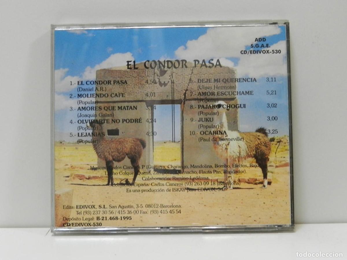 CDs de m&uacute;sica: DISCO CD. ISCAY &ndash; El Condor Pasa. COMPACT DISC. - Foto 2