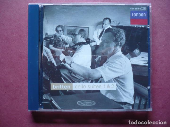 CDs de m&uacute;sica: Benjamin Britten. Cello Suites 1 & 2. Rostropovich. - Foto 2