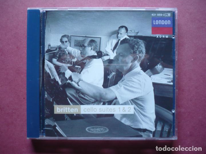 CDs de m&uacute;sica: Benjamin Britten. Cello Suites 1 & 2. Rostropovich. - Foto 1