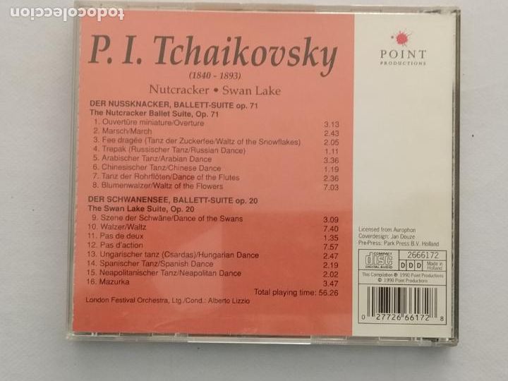 CDs de m&uacute;sica: CD TCHAIKOVSKY - NUTCRACKER / SWAN LAKE (030) - Foto 2