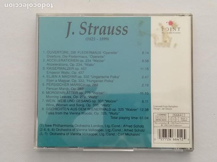 CDs de m&uacute;sica: CD STRAUSS - MUSIC FROM VIENNA I (032) - Foto 2