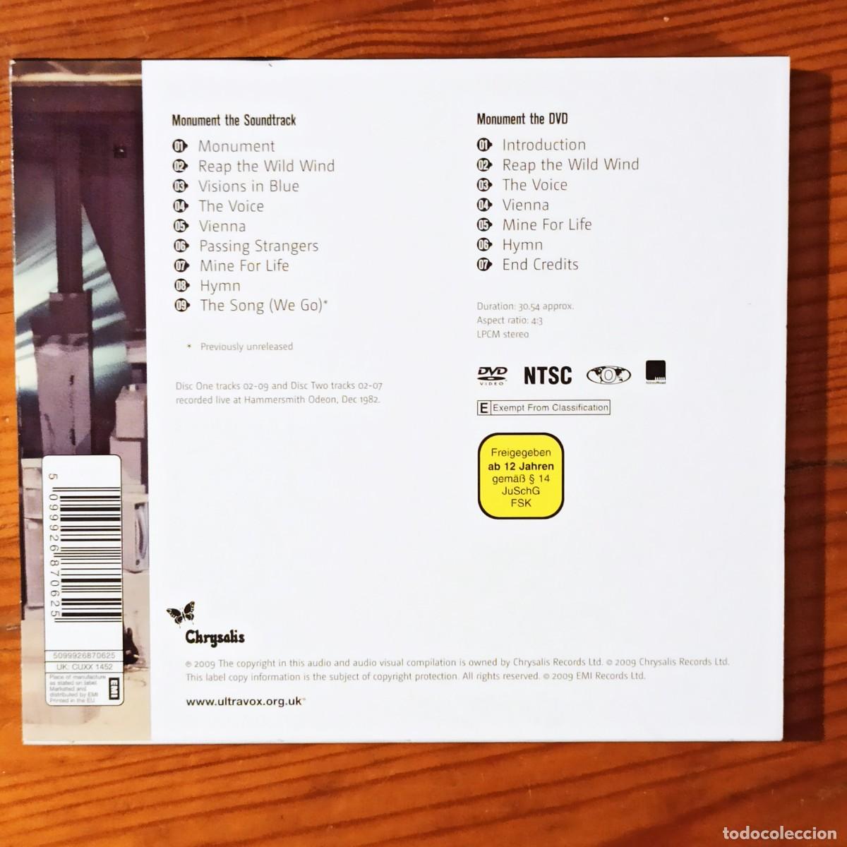 CDs de m&uacute;sica: CD + DVD Ultravox &ndash; Monument - Foto 2