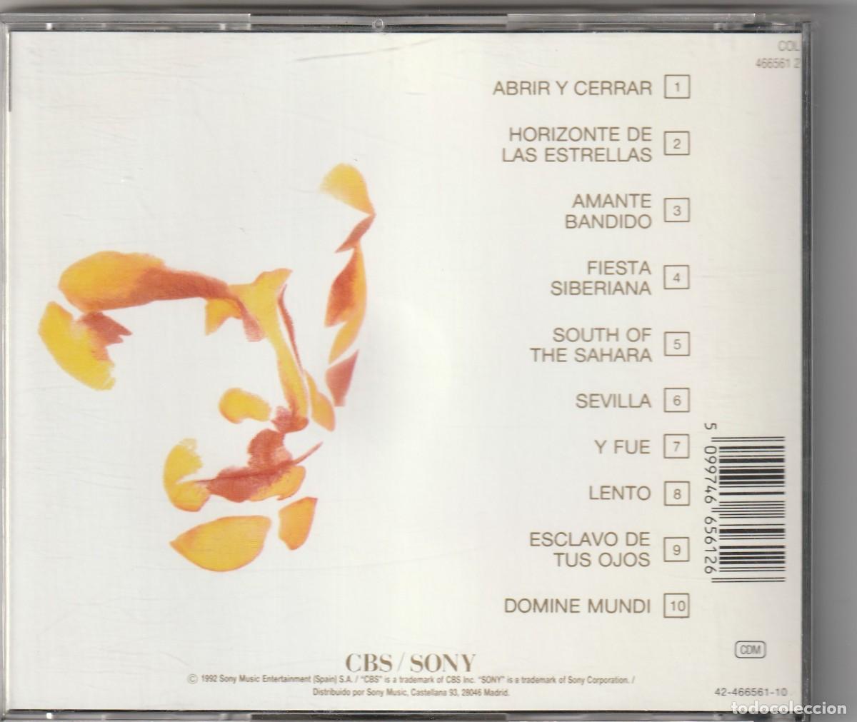 CDs de m&uacute;sica: MIGUEL BOSE - BANDIDO (CD CBS 1992) - Foto 2