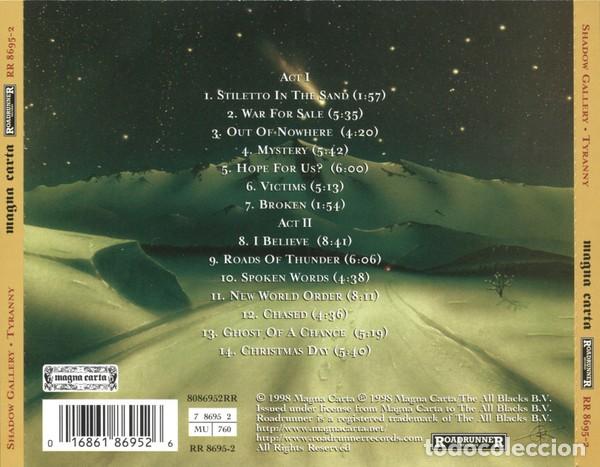 CDs de m&uacute;sica: Shadow Gallery &ndash; Tyranny - Foto 2