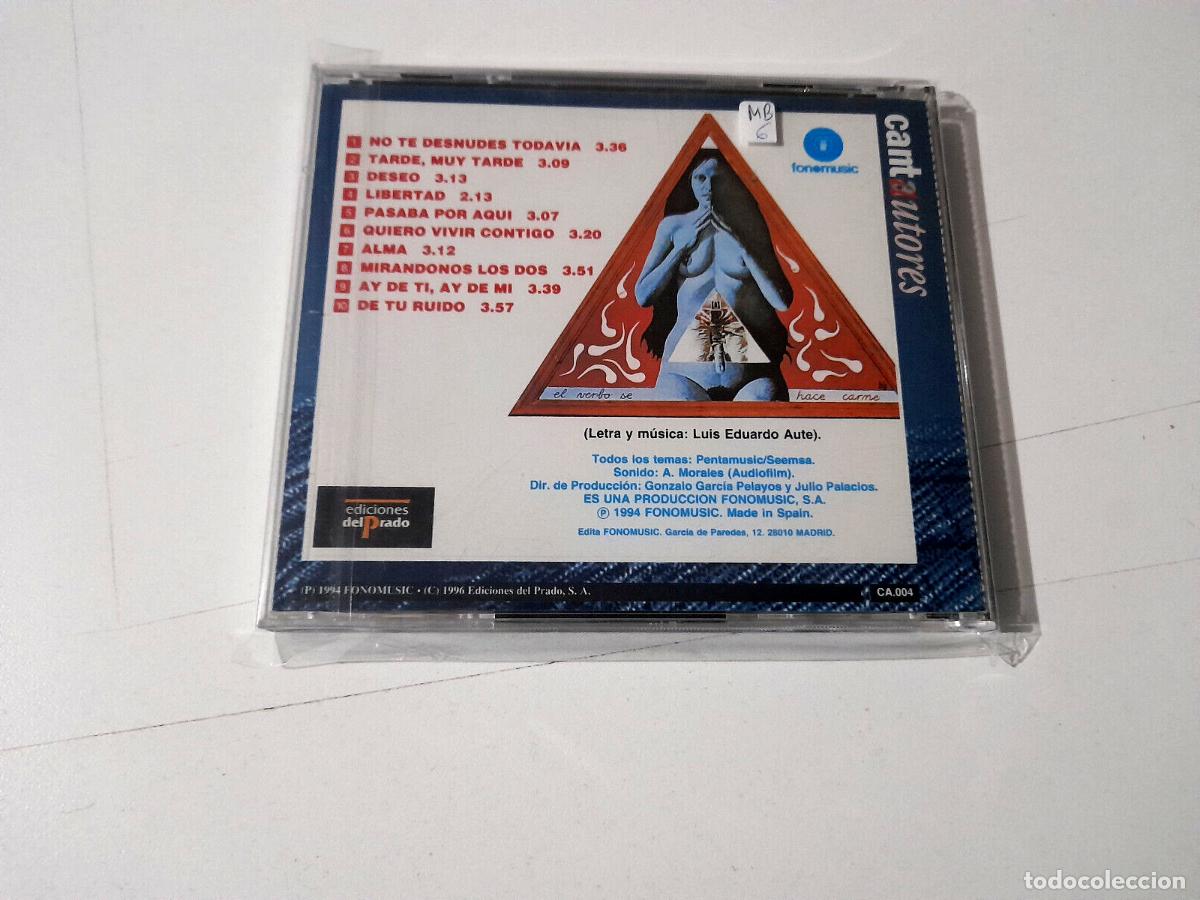 CDs de m&uacute;sica: LUIS EDUARDO AUTE &rdquo;ALMA&rdquo; CD 10 TRACKS - Foto 2