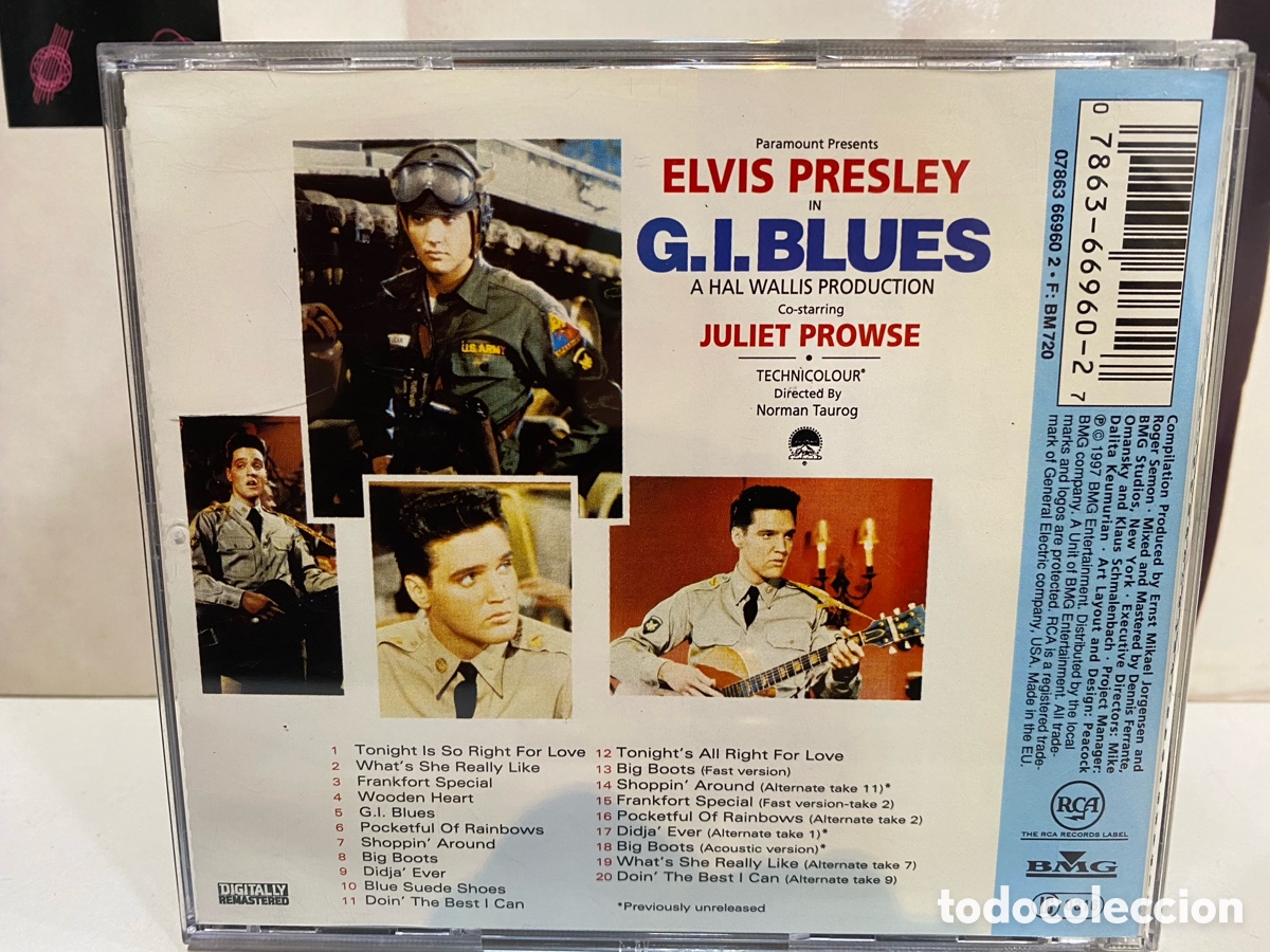 CDs de m&uacute;sica: Elvis Presley - G. I. Blues (CD) - Foto 2