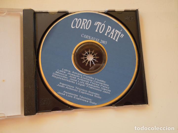 CDs de m&uacute;sica: CARNAVAL DE CADIZ , CORO TO PATI - 2003 - CD - Foto 2